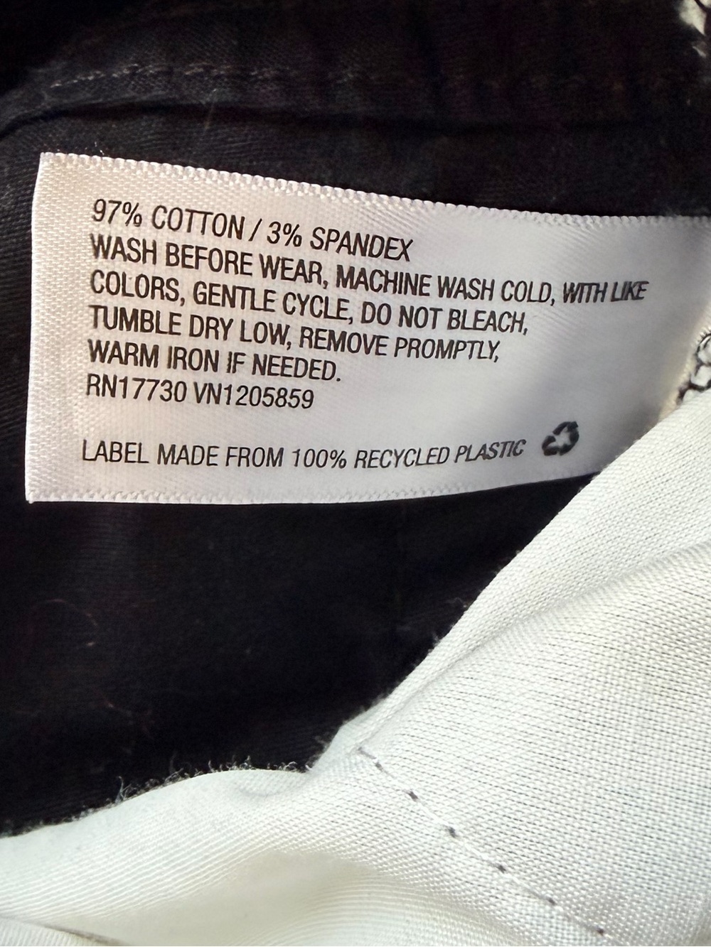 CAT & JACK Black Straight Leg Pants - Picture 6 of 6
